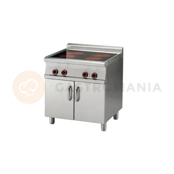 Sporák Sporák sklokeramický elektrický se skříňkou, 4 varnými plochy | RM GASTRO, PCC 78 ET