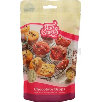 Čokoláda Čokoládové čočky na pečení 350 g, bílá čokoláda | FUNCAKES, F30130