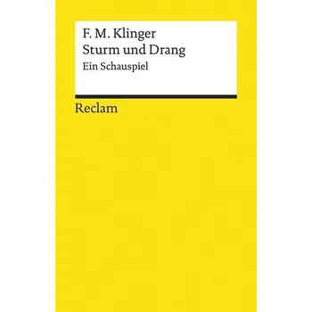 Cizojazyčná kniha Sturm und Drang - Klinger, Friedrich Maximilian