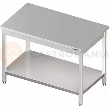 Kuchyňská linka Stůl nerezový centrální s policí 1700x800x850 mm | STALGAST, 980108170