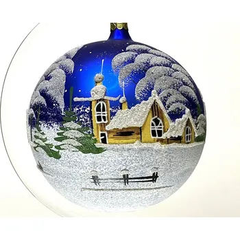 Vánoce Vánoční koule 15cm modrá