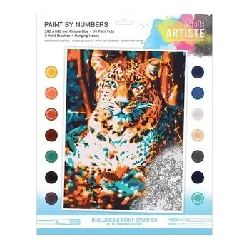 Set školních potřeb Malowanie po numerach - Leopard