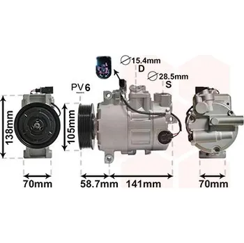 Klimatizace automobilu Kompresor, klimatizace VAN WEZEL 0300K279