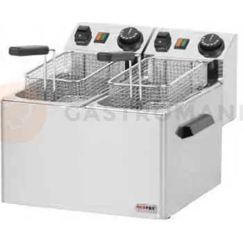 Stolní pila Fritéza elektrická dvoukomorová 5x5 l | REDFOX, FE-44