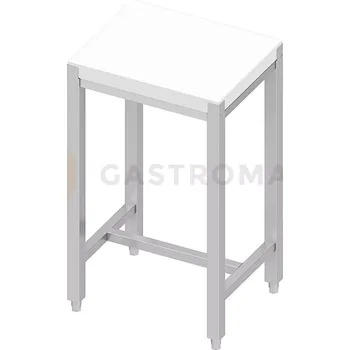Řeznický špalek z polyetylénu 50x40x85 cm s nerezovou podstavou | STALGAST, 680541