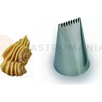 Výroba svíčky Cukrářská špička vlnitá čára - 3x22x53 mm | SILIKOMART, Punte BX9022