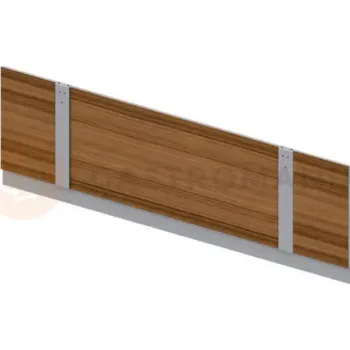 Výdejník vody Zadní stěna pro výdejní linky, se soklem, laminovaná deska, 1000x20x830 mm | STALGAST, ST 260