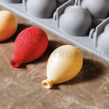 Kuchyňská sůl Silikonová forma na chuťovky, balón, 12 x důlků, 300x175 mm, 47 ml - GG052S | PAVONI, Balloon