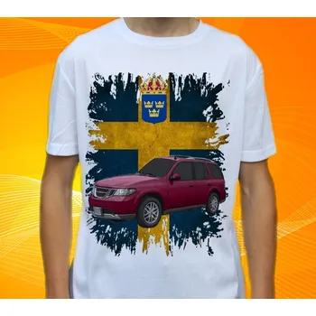 Pánské tričko tričko Saab 9-7 116 (Trička s motivy aut)