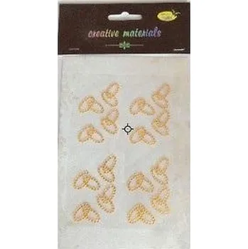 Obrączki akrylowe 16szt złote