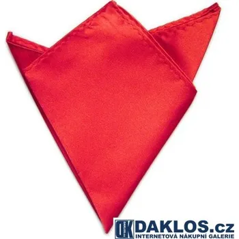 Látkový kapesník Společenský kapesníček / kapesník do saka - červený