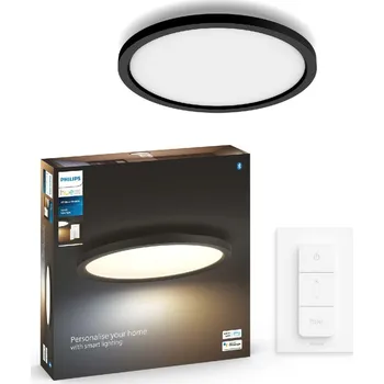 PHILIPS HUE Hue WA Aurelle přisazený LED panel 24,5W 2450lm 2200-6500K IP20 39,5cm černé + ovladač