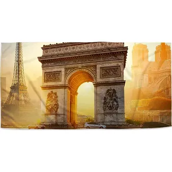 Ručník Ručník s potiskem Paříž Vítězný oblouk - Sablio - 50x100 cm