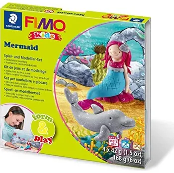 Modelovací hmota Sada modelovací hmoty FIMO KIDS Mermaid 4x 42g - 803412