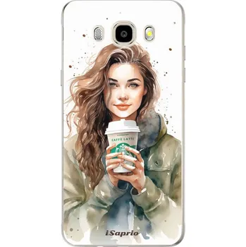 Odolné silikonové pouzdro iSaprio - Girl with latte - Samsung Galaxy J5 2016