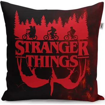 Polštář Dekorační polštář Stranger Things Red - Sablio - 40x40 cm