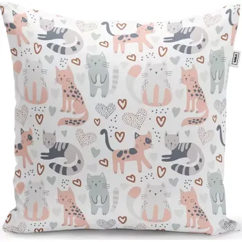 Polštář Dekorační polštář Malované kočičky - Sablio - 40x40 cm