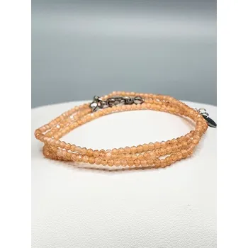 Náhrdelník Náhrdelník Sluneční kámen 2 mm fazetovaný