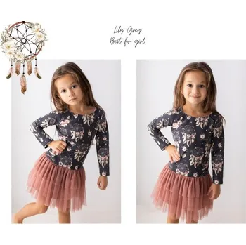 Dívčí šaty Šaty s tylem Lily Grey - lapač snů - 104