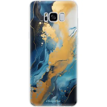 Pouzdro na mobilní telefon Odolné silikonové pouzdro iSaprio - Blue Gold Marble - Samsung Galaxy S8