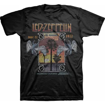 Pánská móda Led Zeppelin tričko, Inglewood Black, pánské XXL