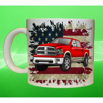 hrnek s Dodge Ram 150ml (hrneček s osobním autem )