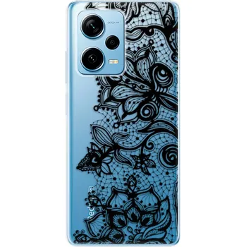 Pouzdro na mobilní telefon Odolné silikonové pouzdro iSaprio - Black Lace - Xiaomi Redmi Note 12 Pro+ 5G