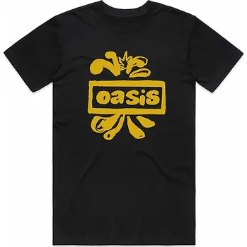 Pánské tričko Oasis tričko, Drawn Logo Black, pánské XL