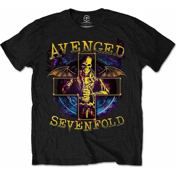 Pánská móda Avenged Sevenfold tričko, Stellar Black, pánské XXL