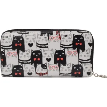 Peněženka Dámská peněženka Indee, černobílé kočky