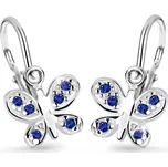 Cutie Jewellery Dětské náušnice z bílého zlata C2748B-Modrá