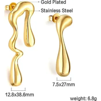 Náušnice Luxusní náušnice ve zlaté barvě - 722G