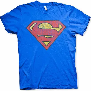 Pánské tričko Superman tričko, Washed Shield Blue, pánské M