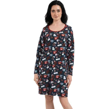 Dámská noční košile Noční košile ITALIAN FASHION MAKALA dl.ruk. print S 0
