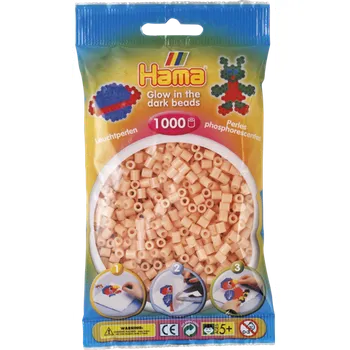 Dětské navlékací korálky Hama Zažehlovací korálky, Hama, lososová svítící ve tmě