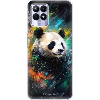 Odolné silikonové pouzdro iSaprio - Abstract Panda - Realme 8i