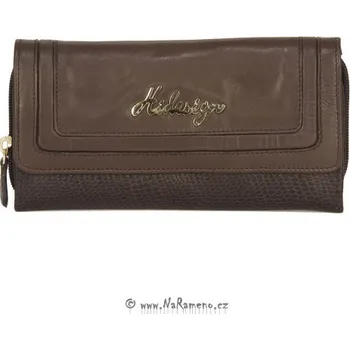 Peněženka Dámská dlouhá peněženka HIDESIGN na hodně karet s ještěrkovým vzorem Hanbury W2 hnědá