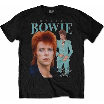Pánská móda David Bowie tričko, Life On Mars Homage, pánské S