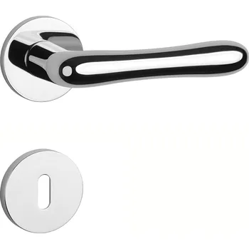 Dveřní kování AT - CYNIA - R 7S rozety BB, klika/klika OC - Chrom lesklý