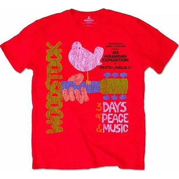 Pánské tričko Woodstock tričko, Classic Vintage Poster, pánské S