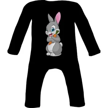 Kojenecký body Dětské body s potiskem Králiček s mrkví dětské