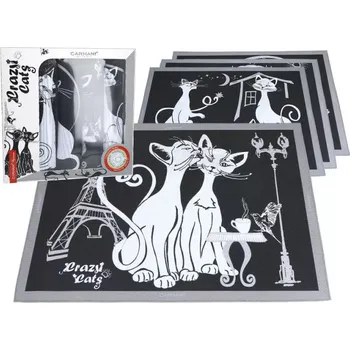 prostírání Sada prostírání - Crazy Cat