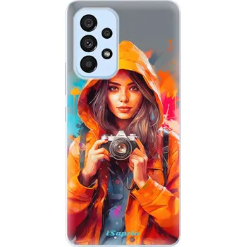 Pouzdro na mobilní telefon Odolné silikonové pouzdro iSaprio - Girl with Camera - Samsung Galaxy A53 5G