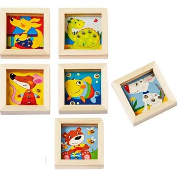 Dřevěná hračka Motorická hra - Mini kuličková, Zvířátka, 1ks (Goki)