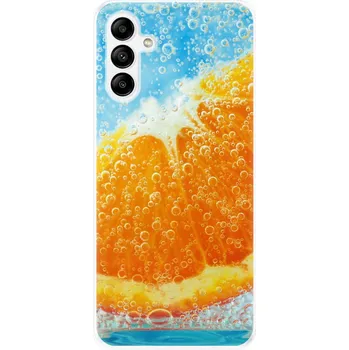 Pouzdro na mobilní telefon Odolné silikonové pouzdro iSaprio - Orange Water - Samsung Galaxy A04s
