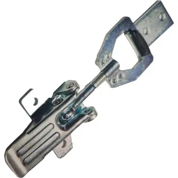 Nábytkové kování Uzávěr pákový - bednový 68x25mm, typ 4, bílý zinek