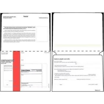 Obálka Obálka DORUčENKA červený pruh B6