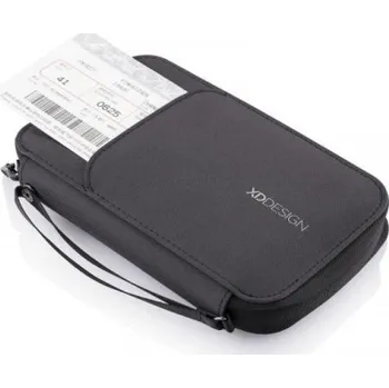 Obal na doklad Bezpečnostní pouzdro na pas a karty s ochranou RFID, XD Design, černé