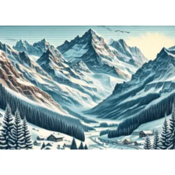 Puzzle Puzzle velké s potiskem Puzzle Zimní krajina