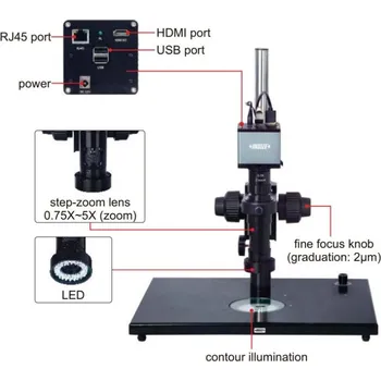 Mikroskop Zaostřovací mikroskop s displejem ISM-DL510 Insize ISM-DL510